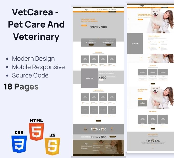 VetCarea – Pet Care & Veterinary Basic HTML
