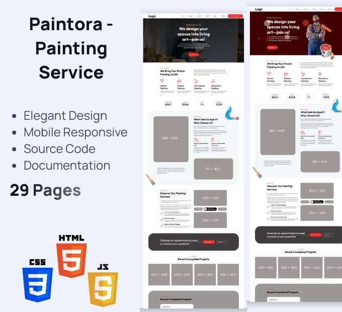 Paintora – Painting Service Elegant HTML