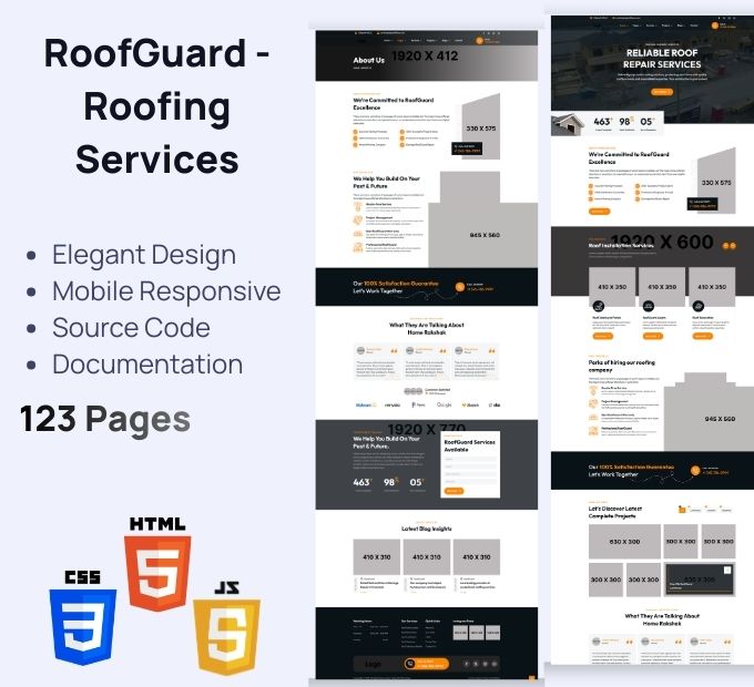 RoofGuard – Roofing Services Elegant HTML